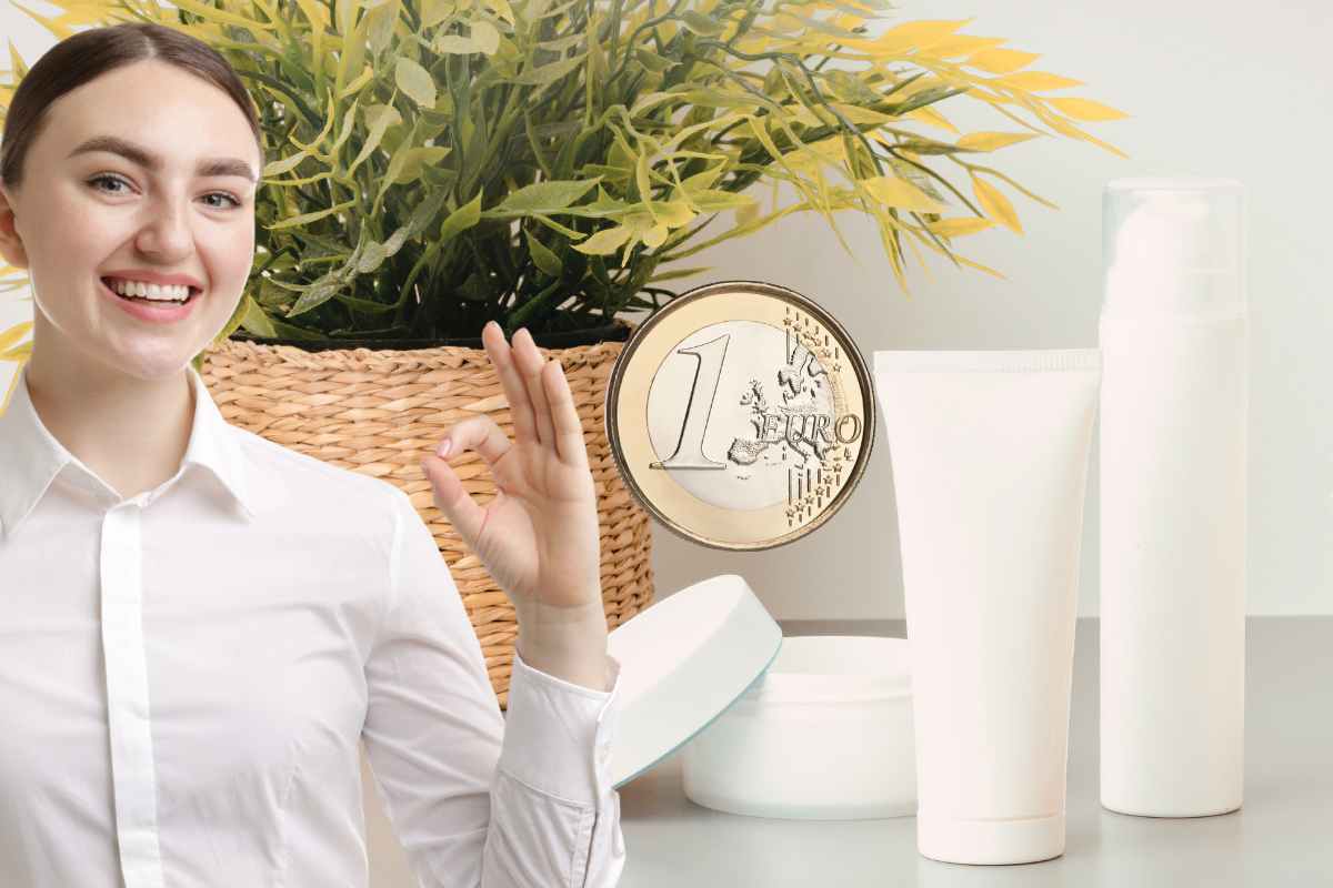 creme skincare donna gesto ok 1 euro moneta
