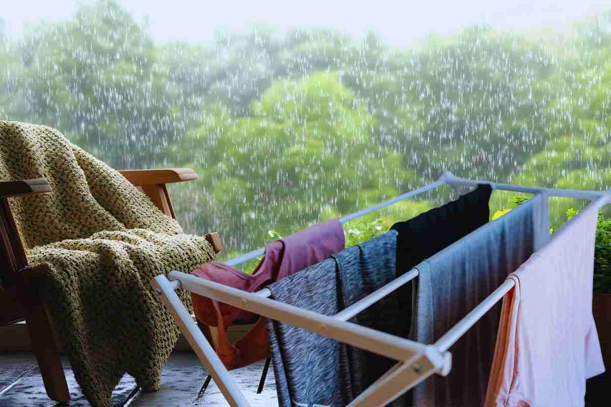come asciugare le lenzuola quansdo piove