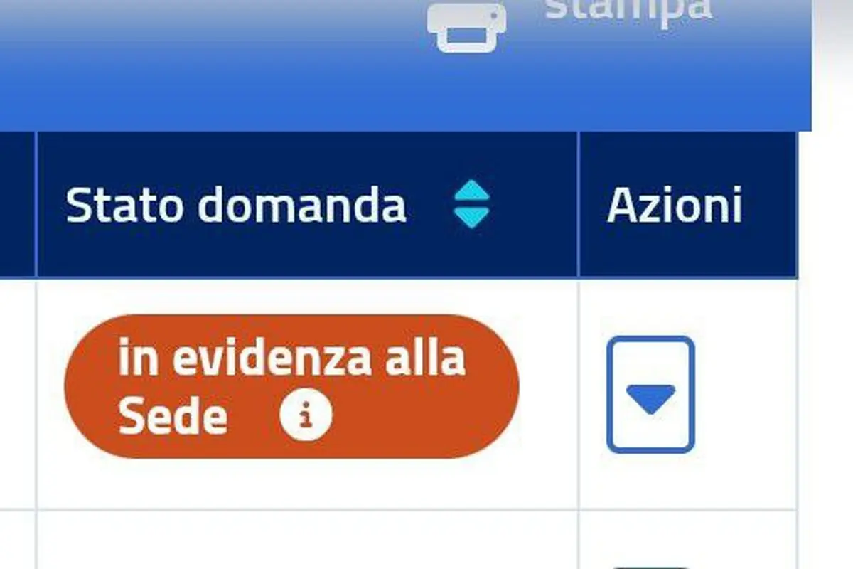 adi domanda in evidenza alla sede