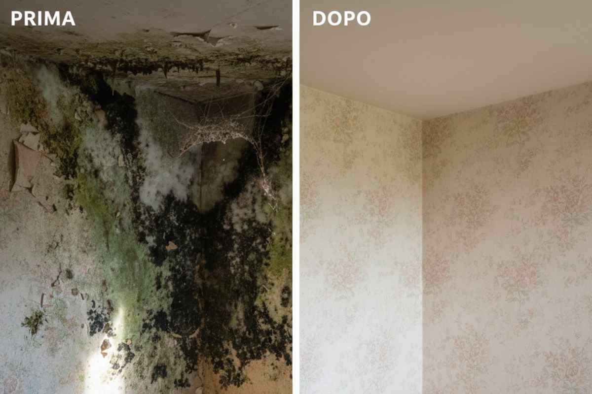 come eliminare la muffa