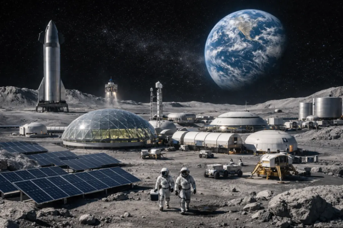 città sulla luna meno 10 anni