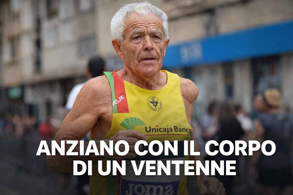 anziano con il corpo di un ventenne