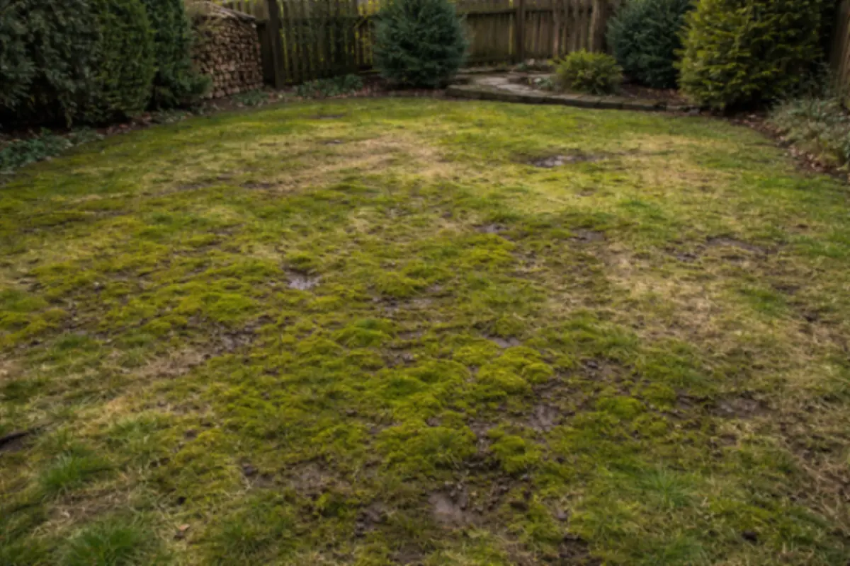 come salvare giardino da muschio